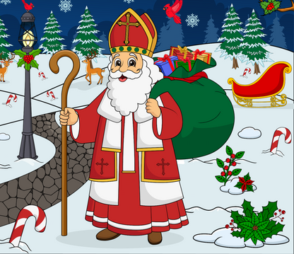 St. Nicholas 99 Piece Puzzle (18"X12") image 2