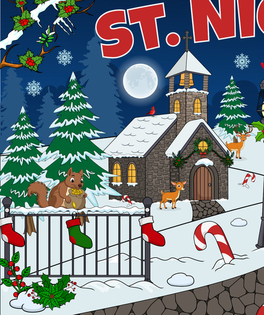 St. Nicholas 99 Piece Puzzle (18"X12") image 1