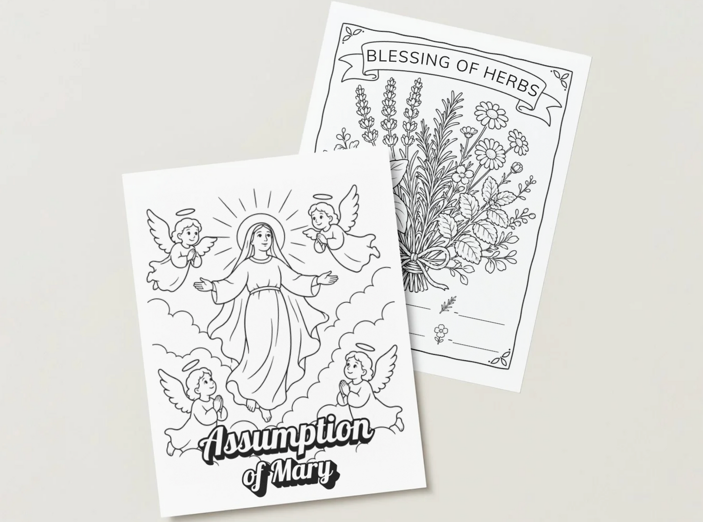 Assumption of Mary Printable Activity Pack